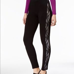 Thalia Sodi Lace Trim Leggings